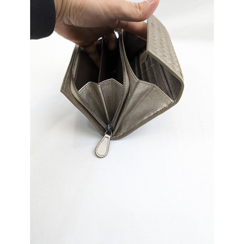 Bottega Veneta o1rshd1 Size : OS/ Intrecciato Gros Grain Wallet in Champign Size ONE SIZE - 13 Thumbnail
