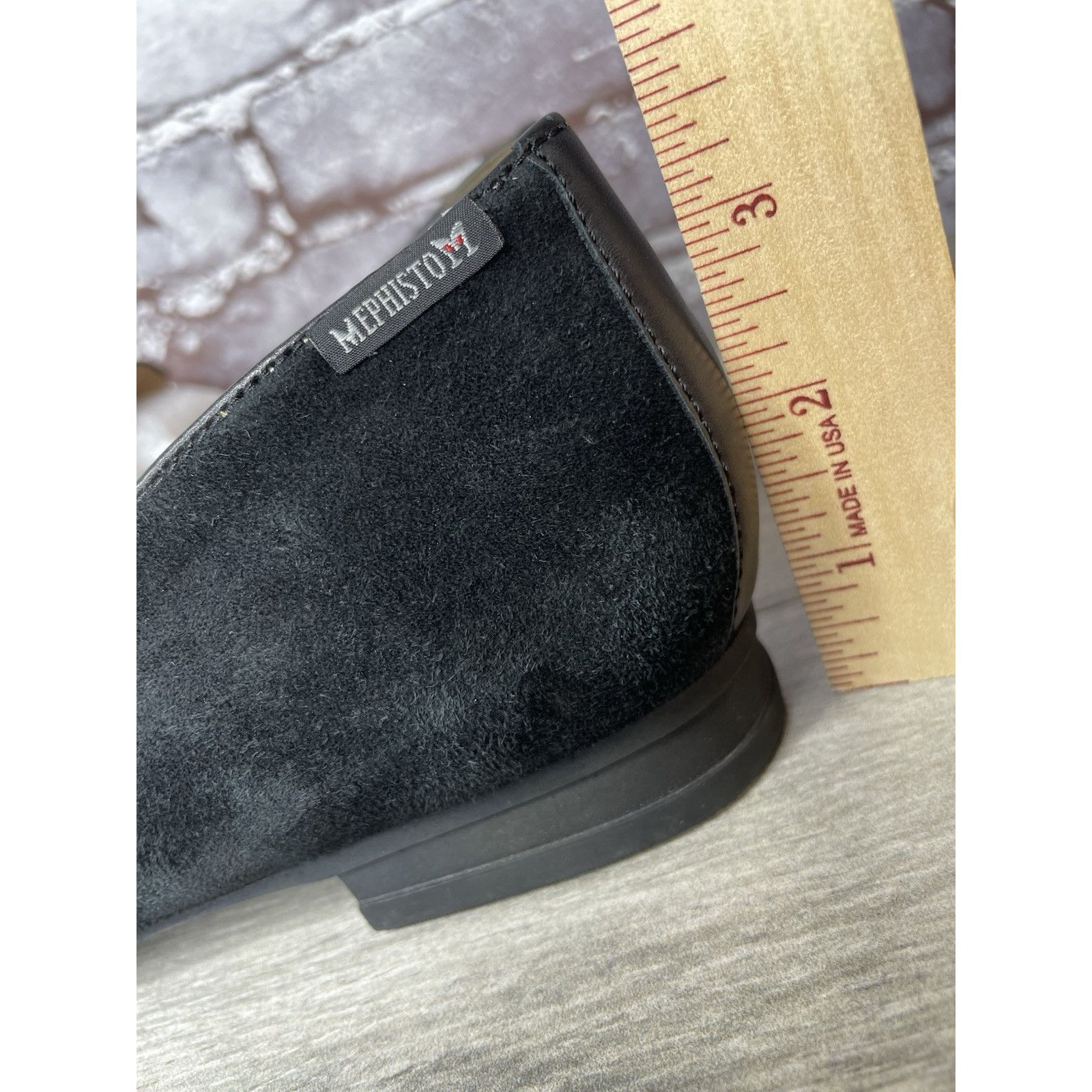 Mephisto Mephisto Air-Relax Black Suede Leather Rhinestone Heel Loafe Size US 10 / IT 40 - 8 Thumbnail