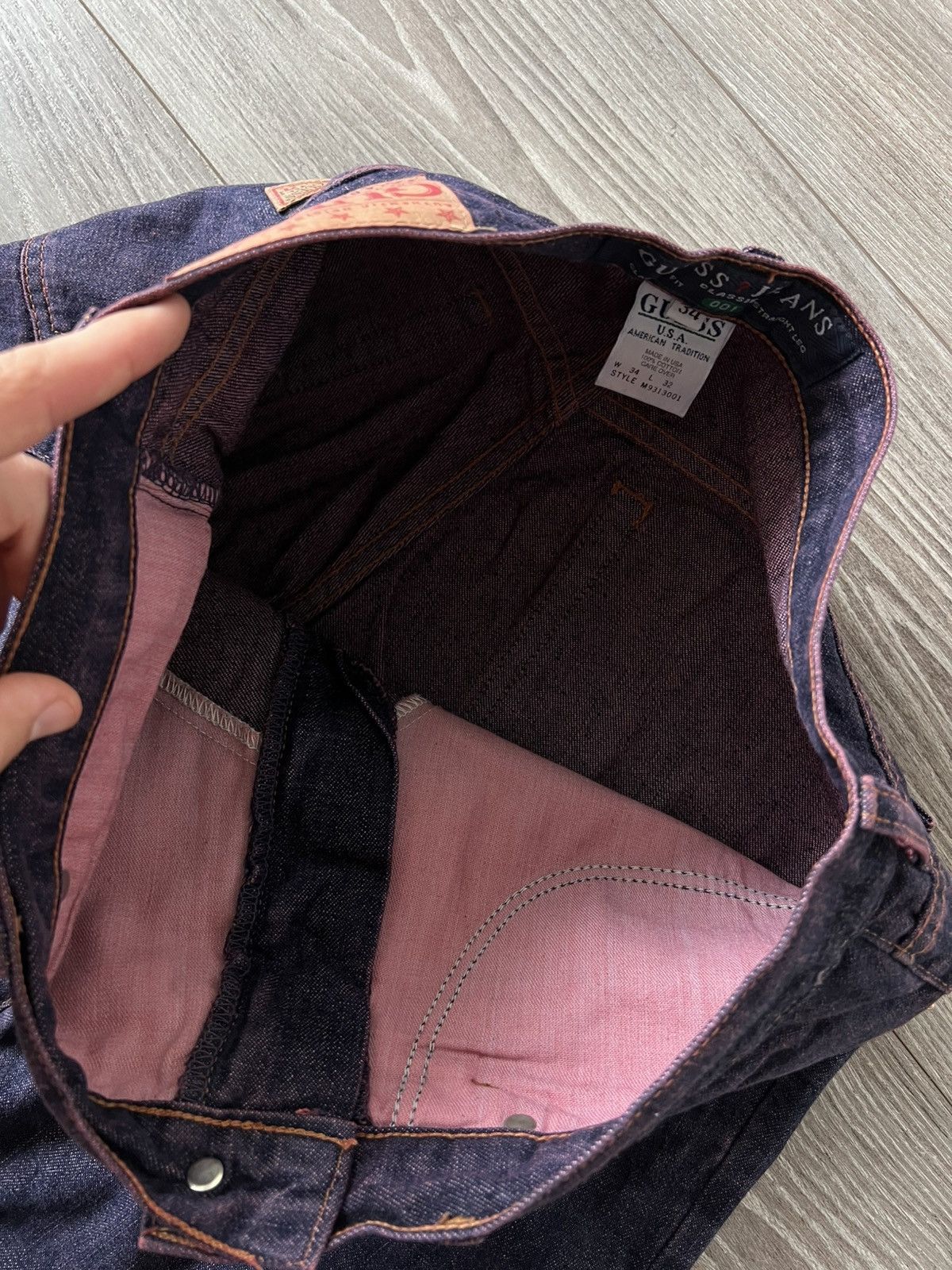 Guess ARCHIVAL Guess Made in USA vintage 80s 90s Classic Jeans Size US 34 / EU 50 - 19 Thumbnail