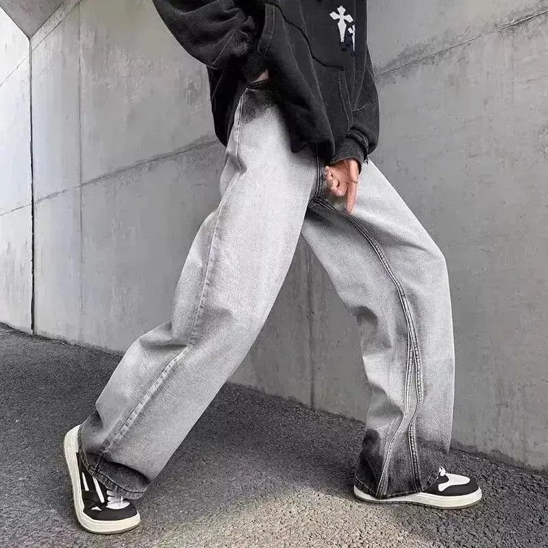 Japanese Brand Loose straight casual gradient jeans Size US 32 / EU 48 - 2 Thumbnail