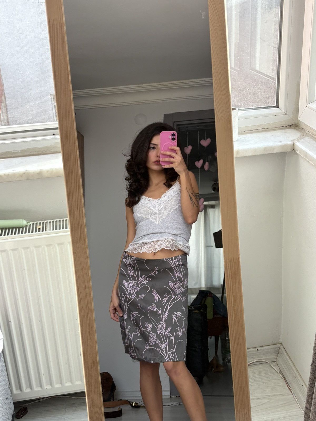 Vintage Network silk skirt Size 24" / US 00 / IT 34 - 2 Thumbnail