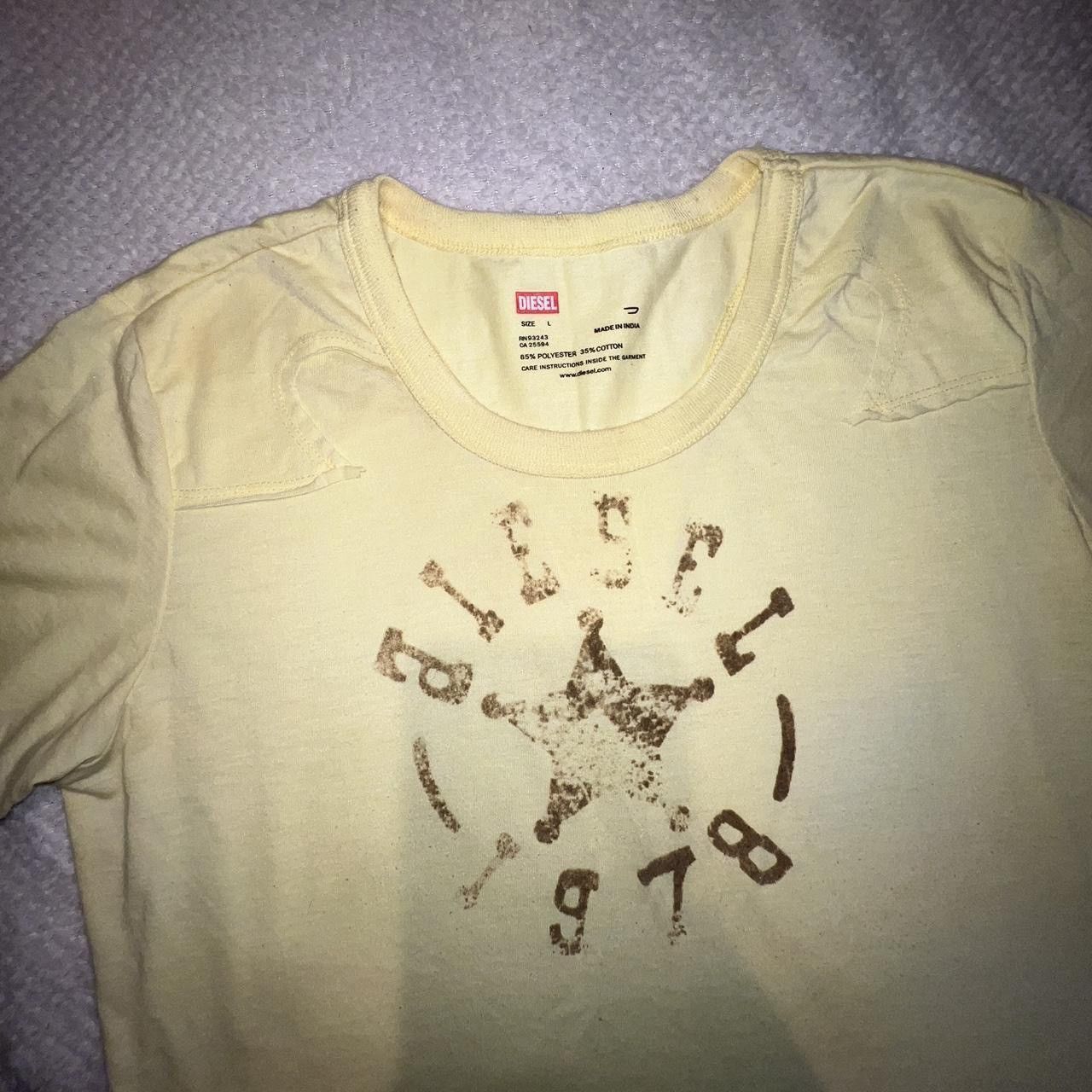 Diesel DIESEL Yellow Sheriff Star Tee – 1978 Graphic Size M / US 6-8 / IT 42-44 - 3 Thumbnail