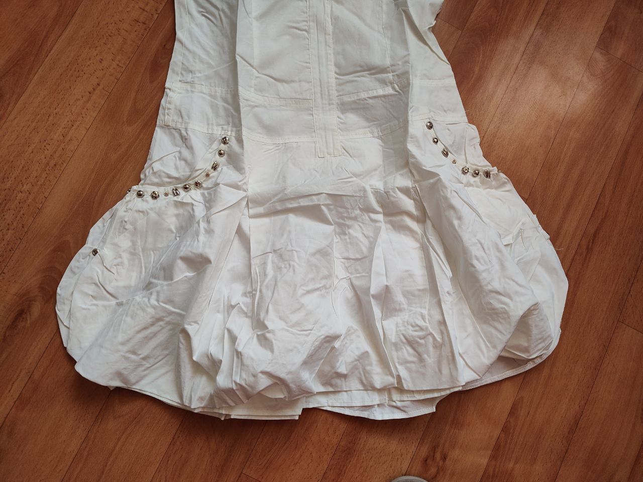 Other White Parachute Mini Dress Hooded Avant Garde Sz M NEW Size M / US 6-8 / IT 42-44 - 11 Thumbnail