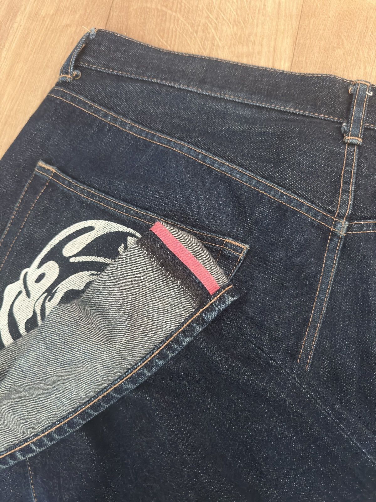 Icecream Billionaire Boys Club white Running Dog Selvedge Jeans Size US 34 / EU 50 - 5 Thumbnail