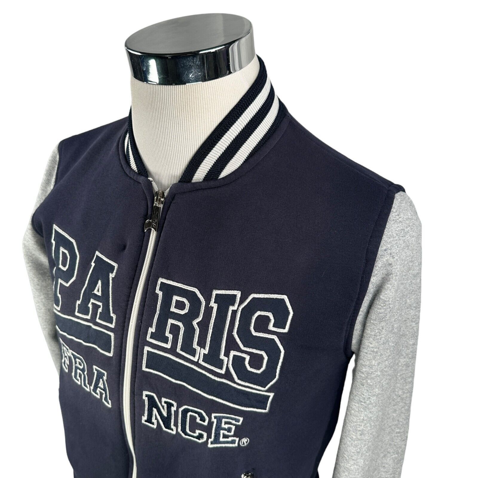 Nas Nas Jacket XS Blue Gray Paris France Sweatshirt Varsity Size US XS / EU 42 / 0 - 8 Thumbnail