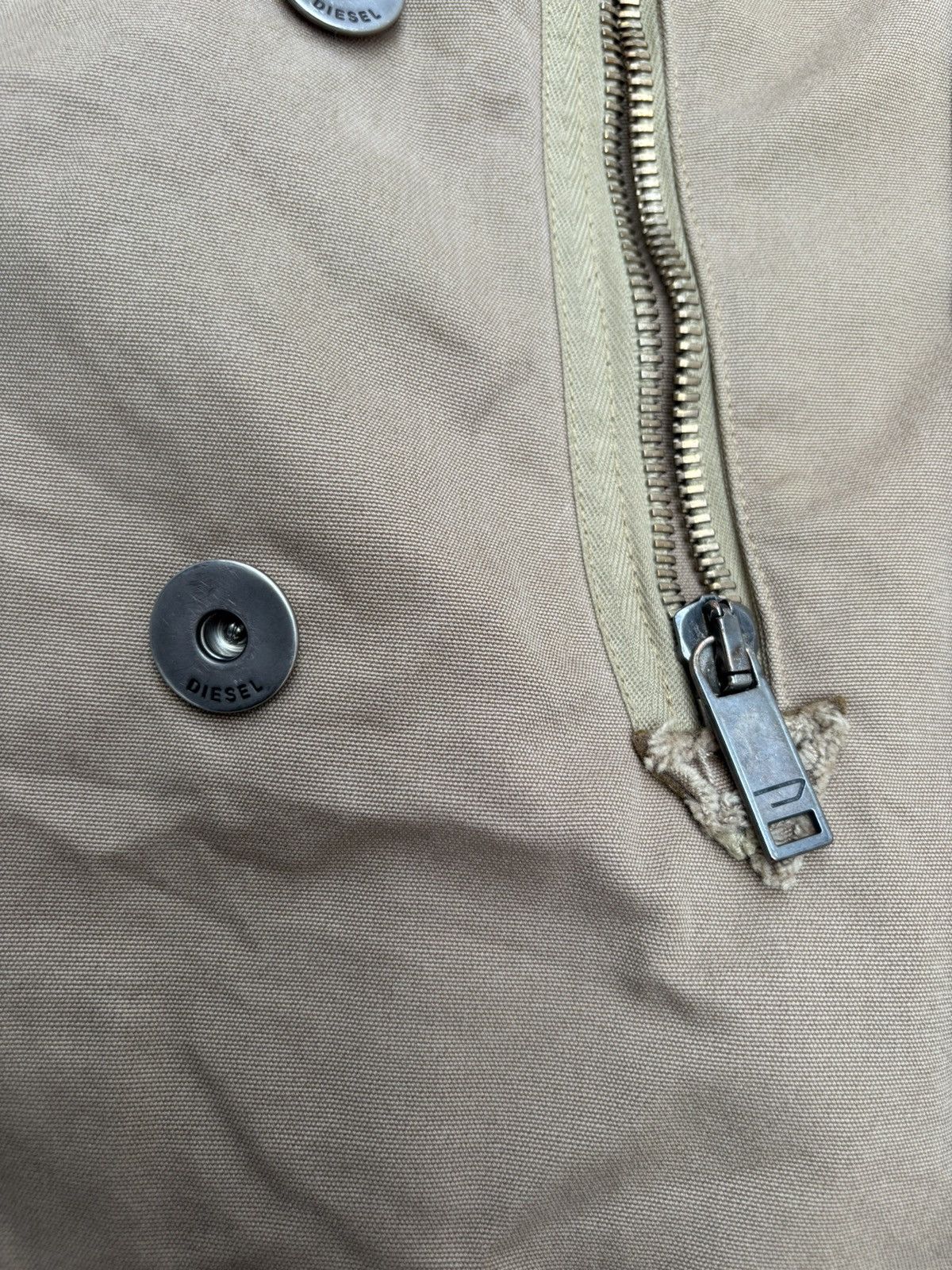 Diesel Y2K Distressed Double Breasted Coat Size US S / EU 44-46 / 1 - 4 Thumbnail