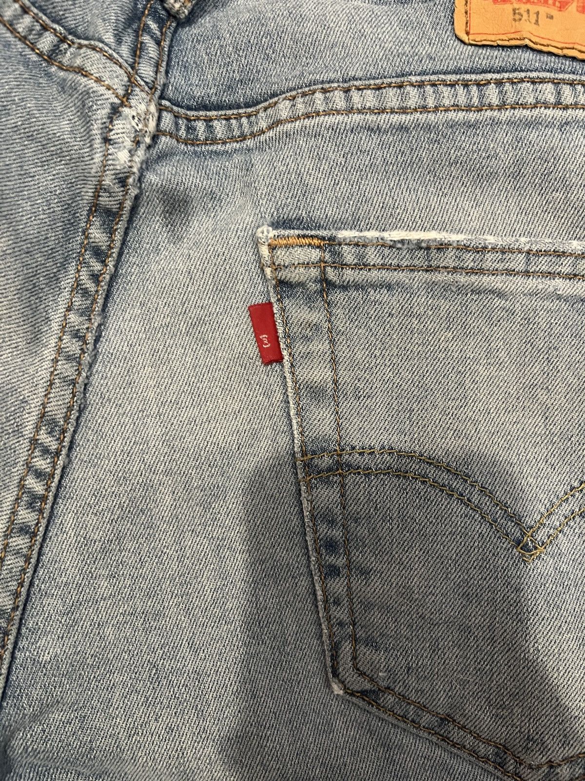Levi's Levi’s 511 Denim Distressed Blue Jeans Waist 32 Length 30 Size US 32 / EU 48 - 10 Thumbnail