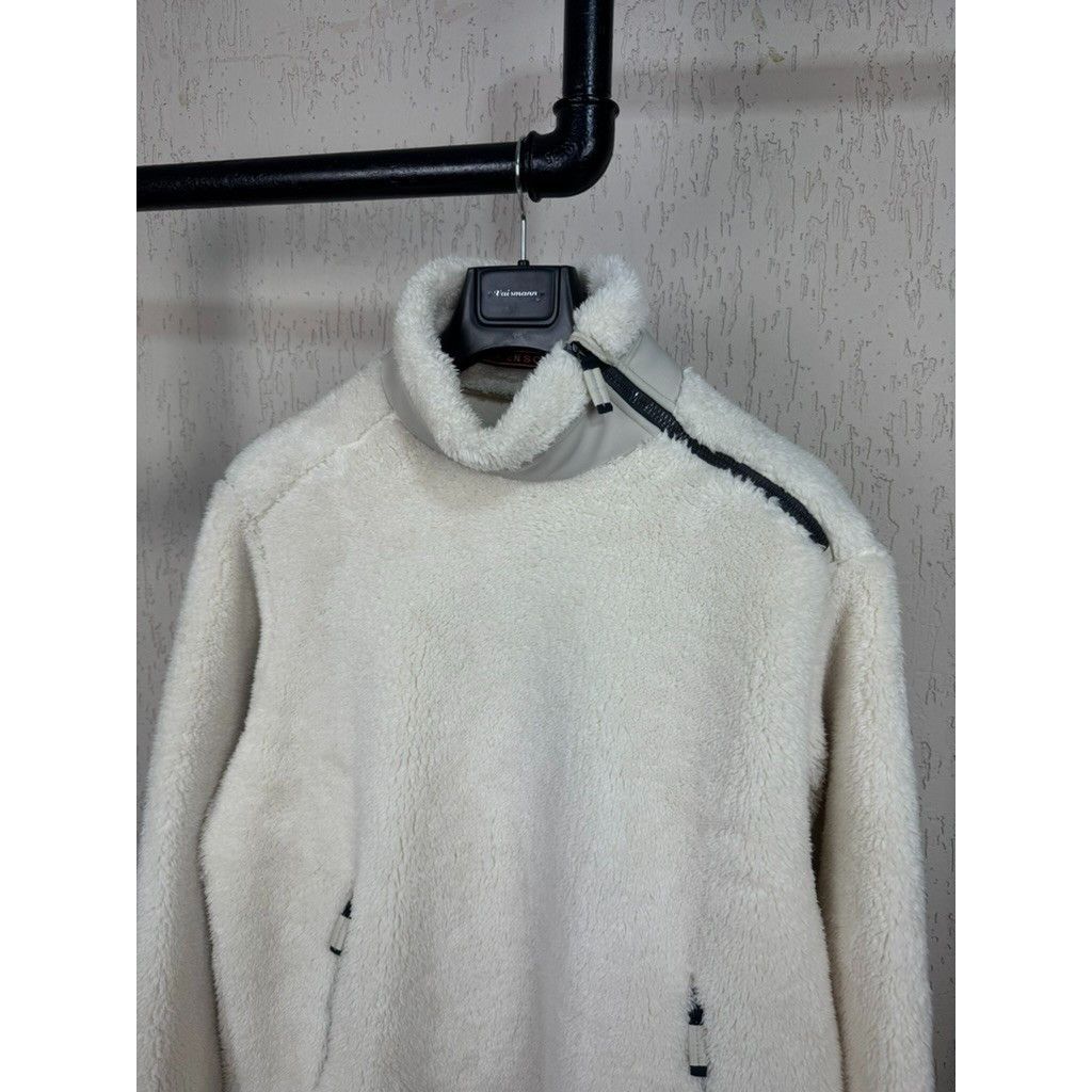 Frauenschuh Fraunenschuh Woman Sherpa Fleece Jacket Shoulder Zip Cream W Size XS / US 0-2 / IT 36-38 - 3 Thumbnail