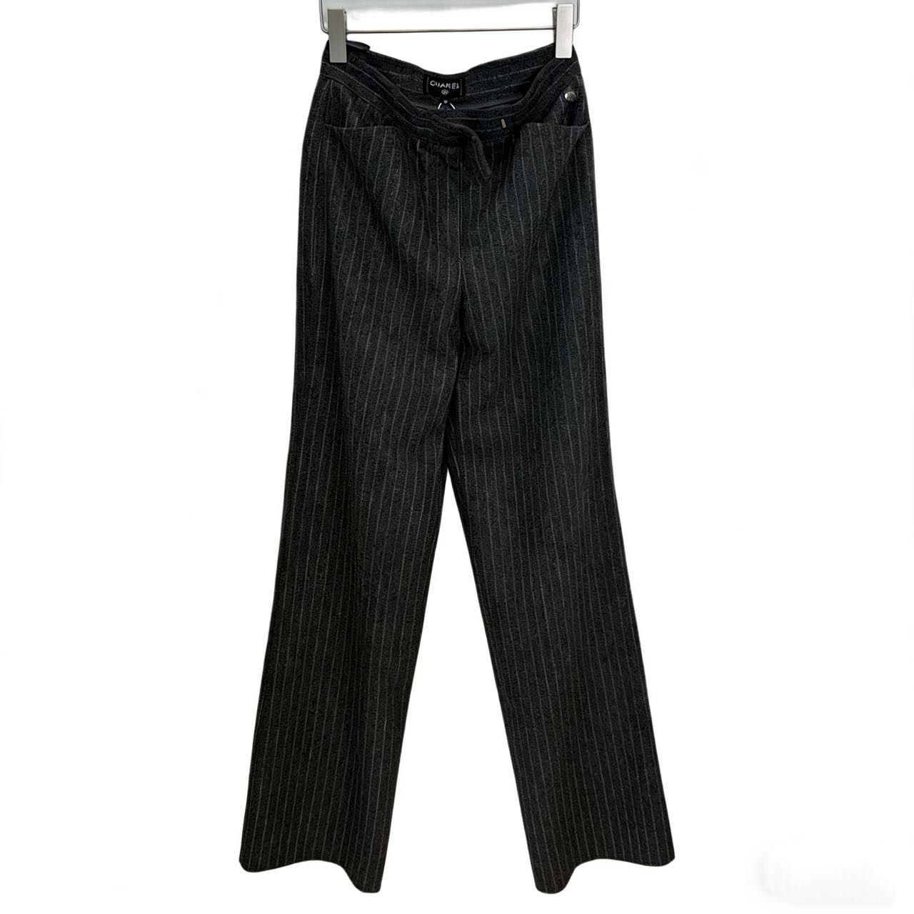Chanel Chanel Casual Striped Straight Suit Pants K26WX Size 25" / US 0 / IT 36 - 1 Thumbnail