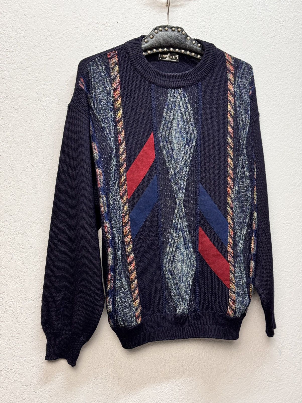 Carlo Colucci × Coogi × Vintage Vintage Carlo Colucci Coogi Style Sweater Multicolour tundra Size US M / EU 48-50 / 2 - 4 Thumbnail