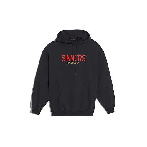 Balenciaga Balenciaga Sinner Hoodie in Black Size US S / EU 44-46 / 1 - 1 Thumbnail