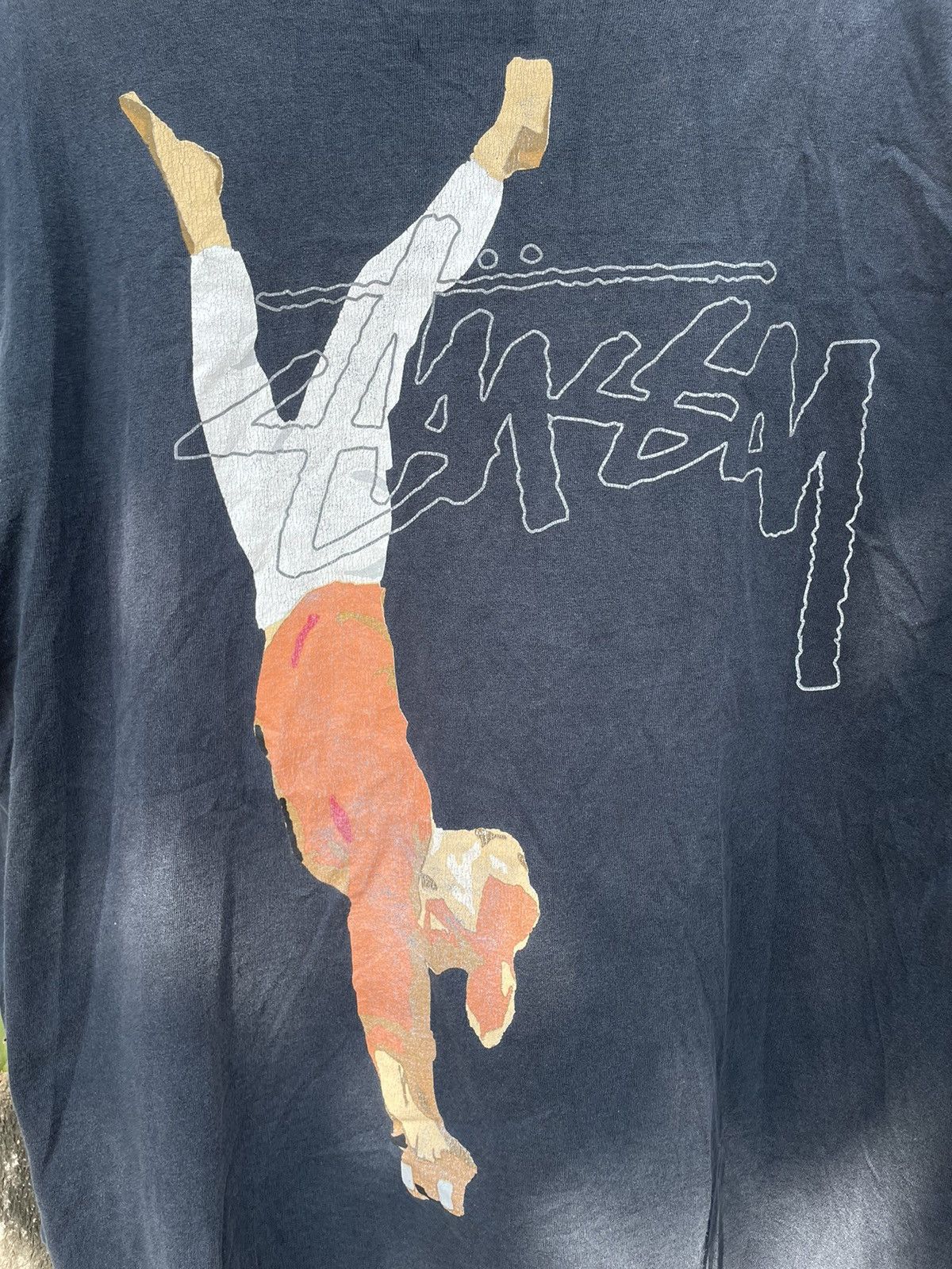 Stussy × Vintage Vintage Stussy Breakdance Longsleeve Size US XL / EU 56 / 4 - 4 Thumbnail