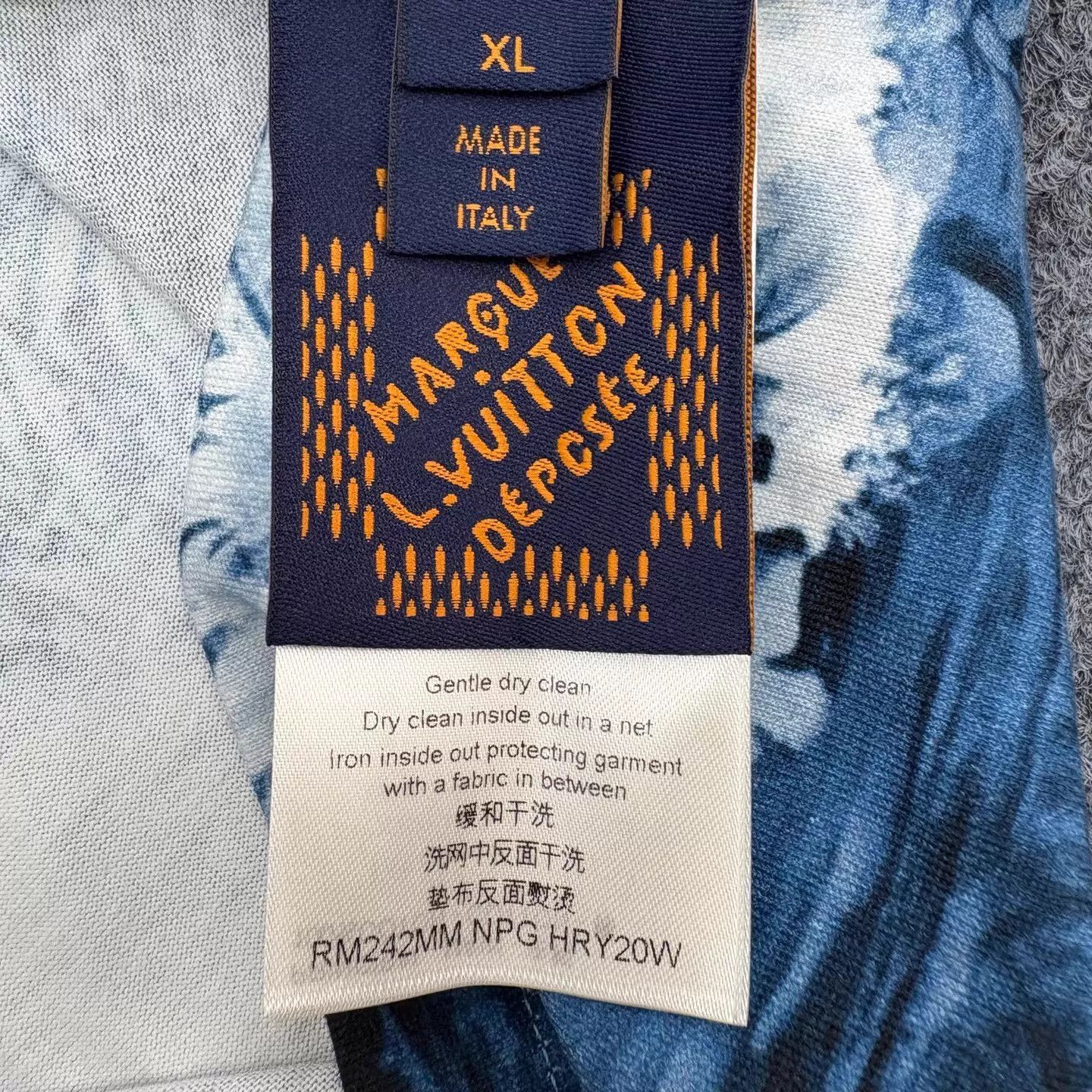 Louis Vuitton Louis Vuitton Wave Print Short Sleeve XL Tee NWT Size US XL / EU 56 / 4 - 6 Thumbnail
