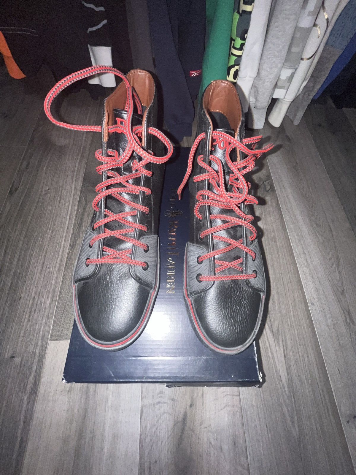 Polo Ralph Lauren Polo Ralph Lauren Cantor High II Tumbled Leather Shoes Size US 10 / EU 43 - 4 Thumbnail
