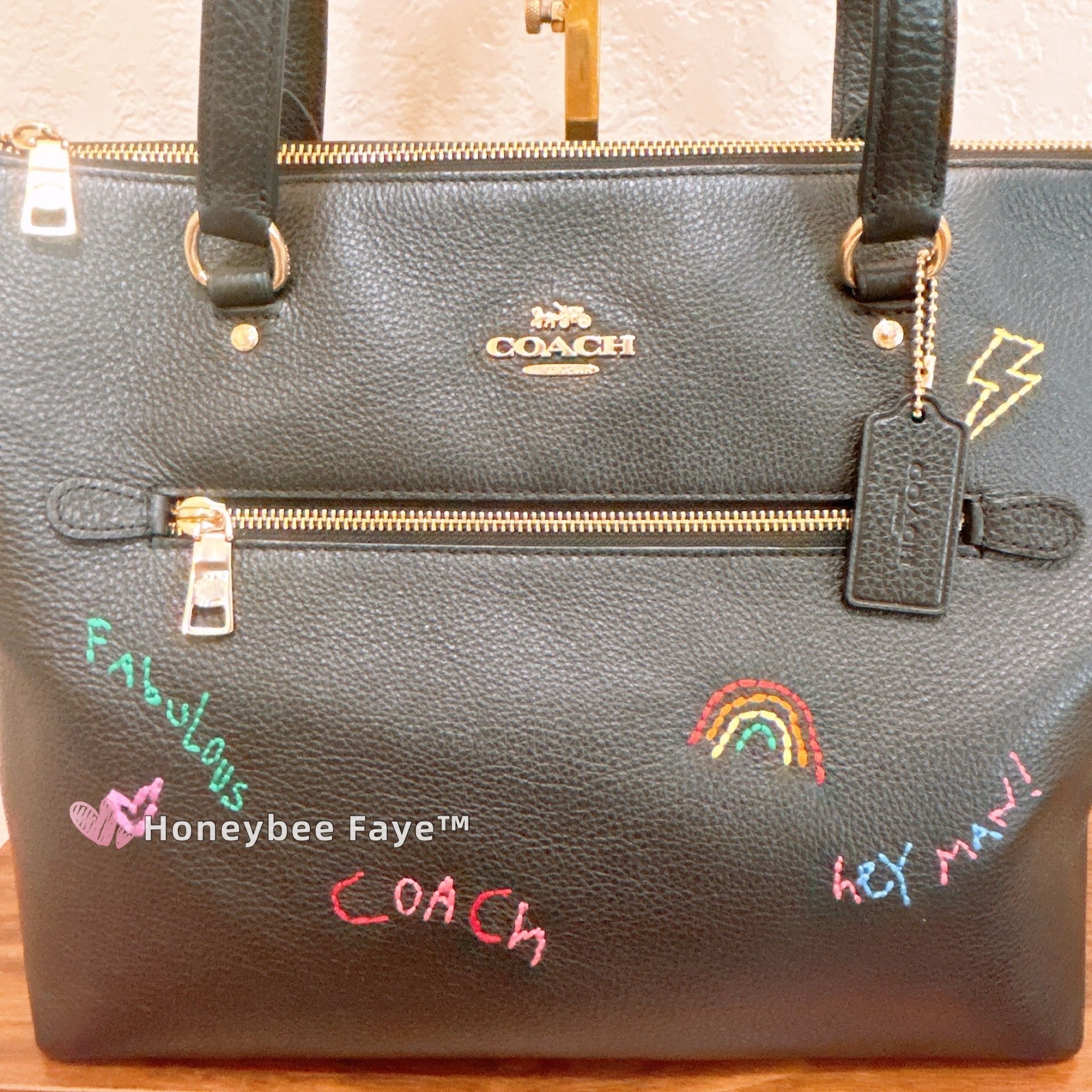 Coach NWT Coach C8365 Gallery Tote With Diary Embroidery Size ONE SIZE - 5 Thumbnail