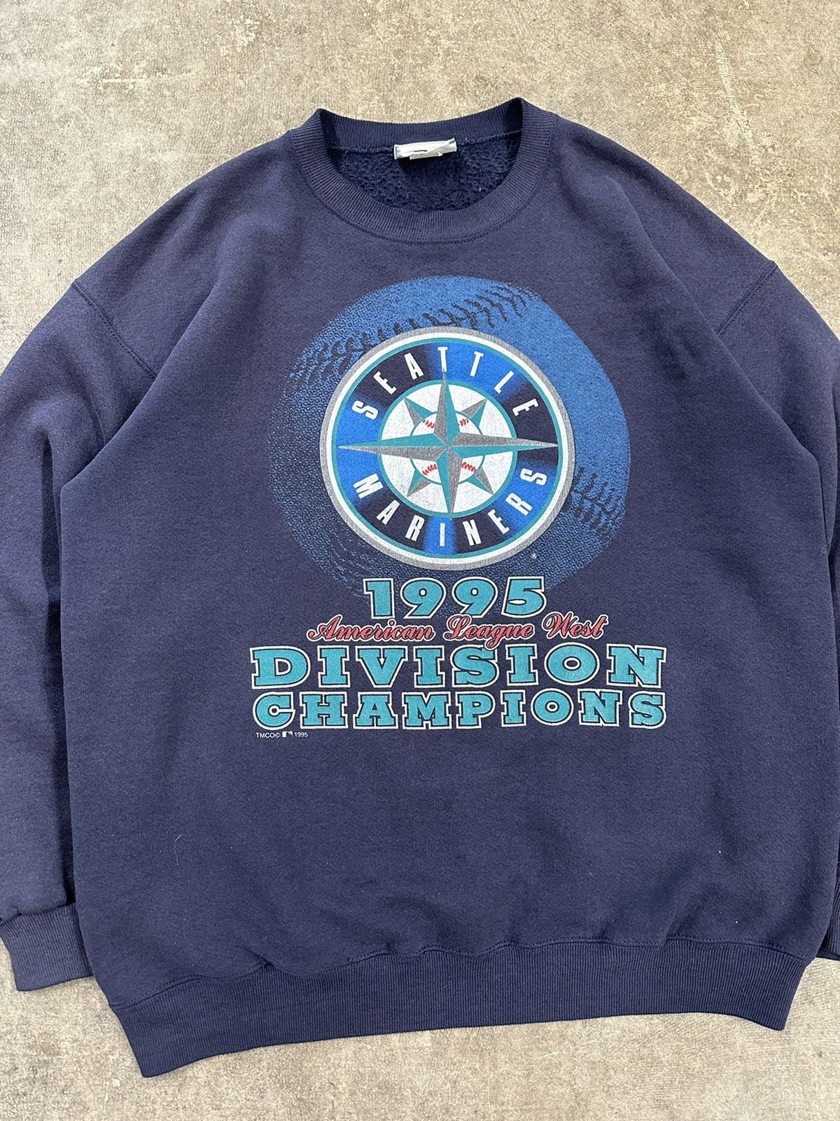 Lee Vintage 90s Lee Seattle Mariners Division Champs Sweatshirt Size US XL / EU 56 / 4 - 3 Thumbnail