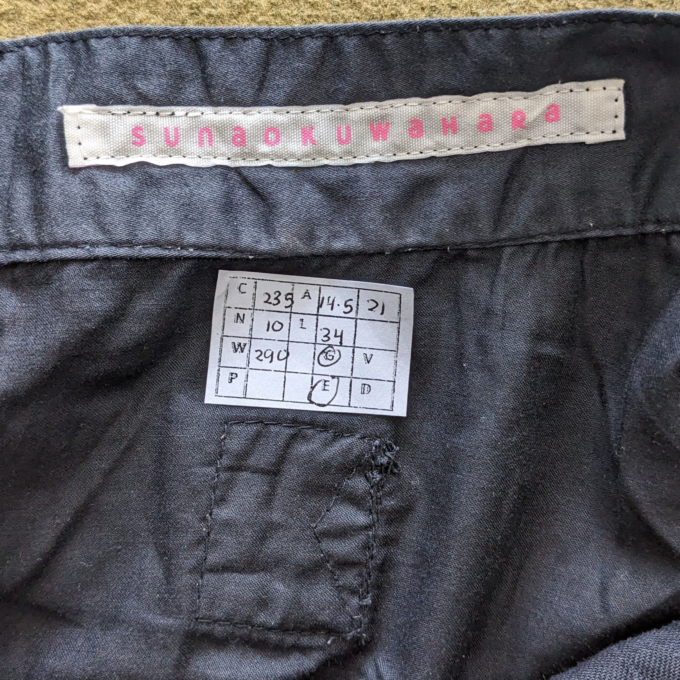 Japanese Brand Vintage Sunaokuwahara by Issey Miyake Buggy Pants Size US 29 - 10 Thumbnail