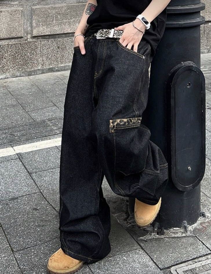 Jean Fukuoka x Hioki Baggy Patcwork Wide Leg Jeans Size US 30 / EU 46 - 1 Thumbnail