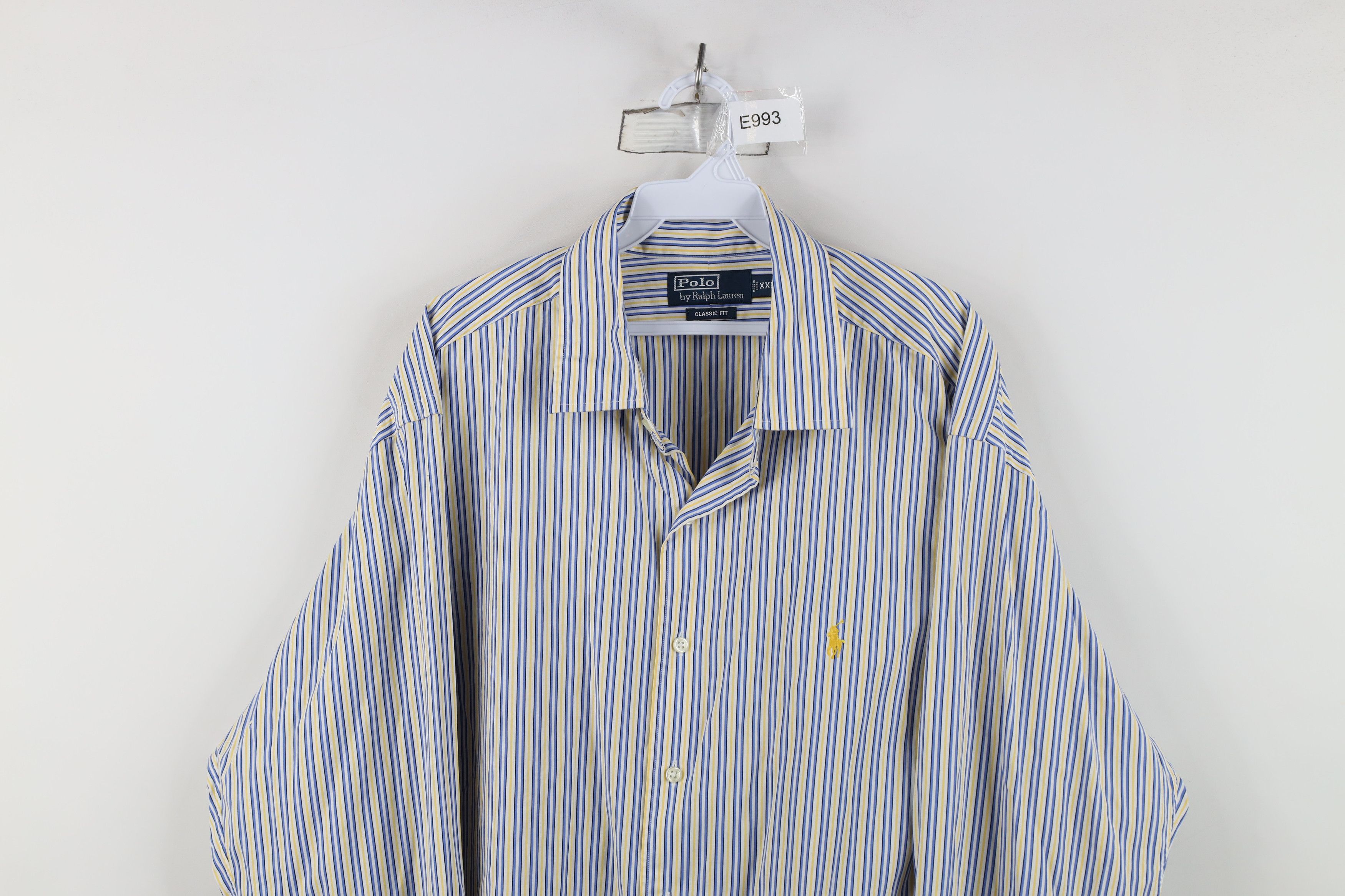 Ralph Lauren Vintage 90s Ralph Lauren Fit Striped Collared Button Shirt Size US XXL / EU 58 / 5 - 2 Thumbnail