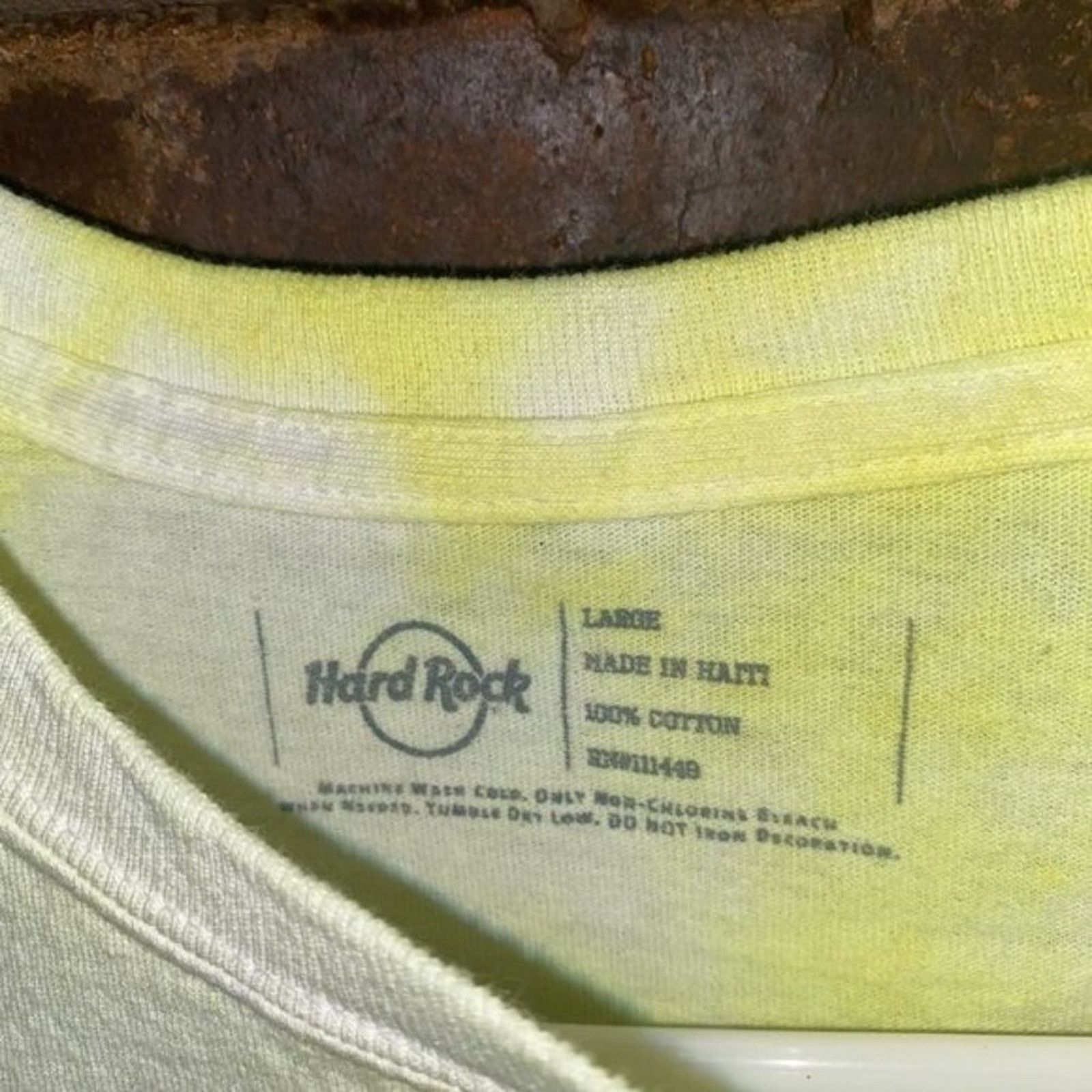 Hard Rock Cafe Hard Rock Custom Yellow Tie Dye Graphic T-Shirt L Size US L / EU 52-54 / 3 - 6 Thumbnail