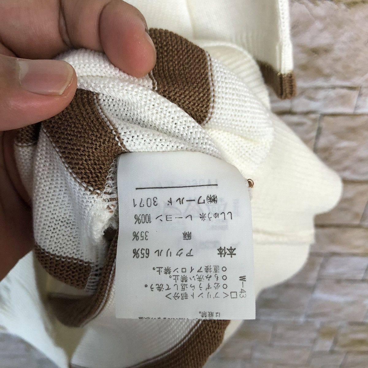 Homespun Knitwear × Japanese Brand A Maggio White Knitwear short sleeve vintage japan #A225 Size L / US 10 / IT 46 - 9 Thumbnail