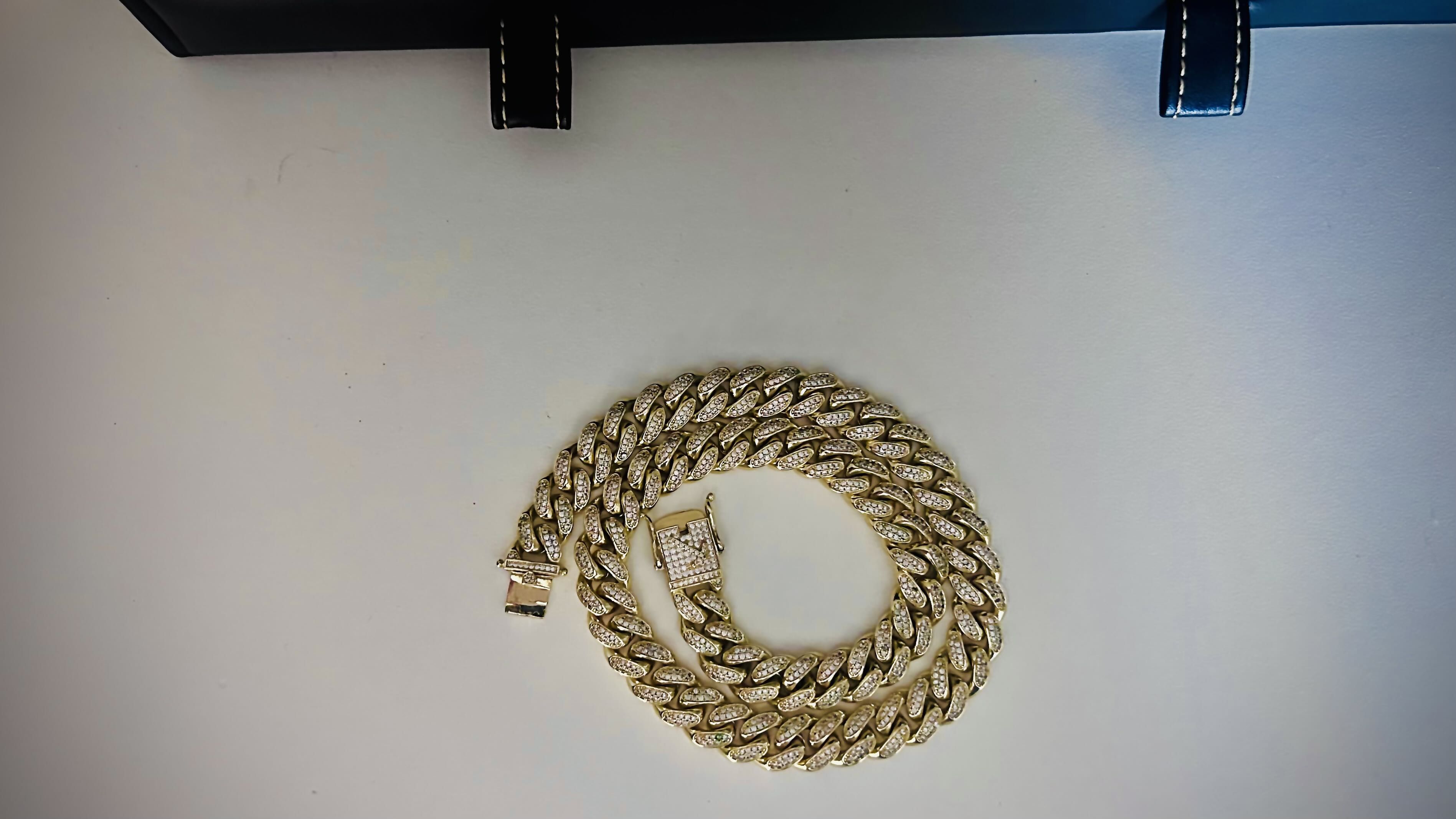 Other GLD Diamond Yellow Gold Cuban Chain (NEW!) Size ONE SIZE - 1 Thumbnail