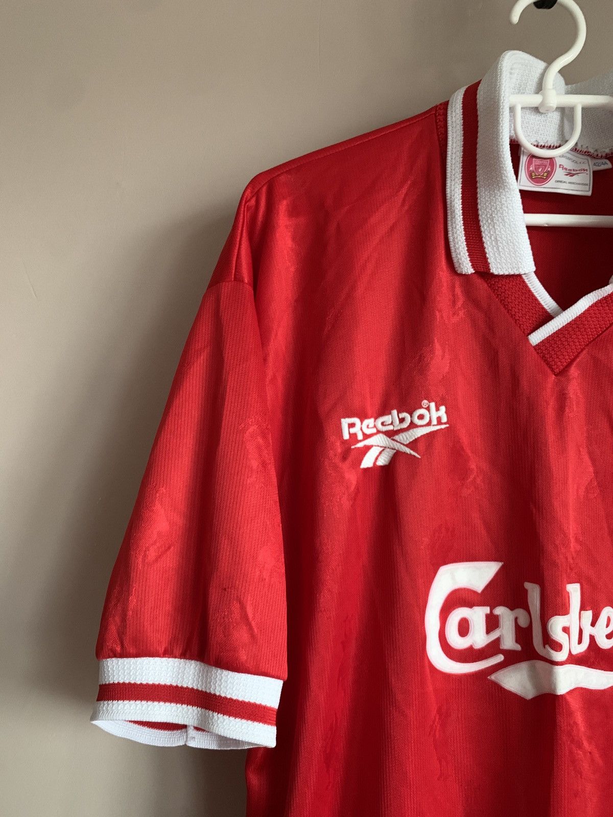 Reebok Liverpool 1996/98 Home Football Shirt Reebok Vintage Sz L Size US L / EU 52-54 / 3 - 3 Thumbnail