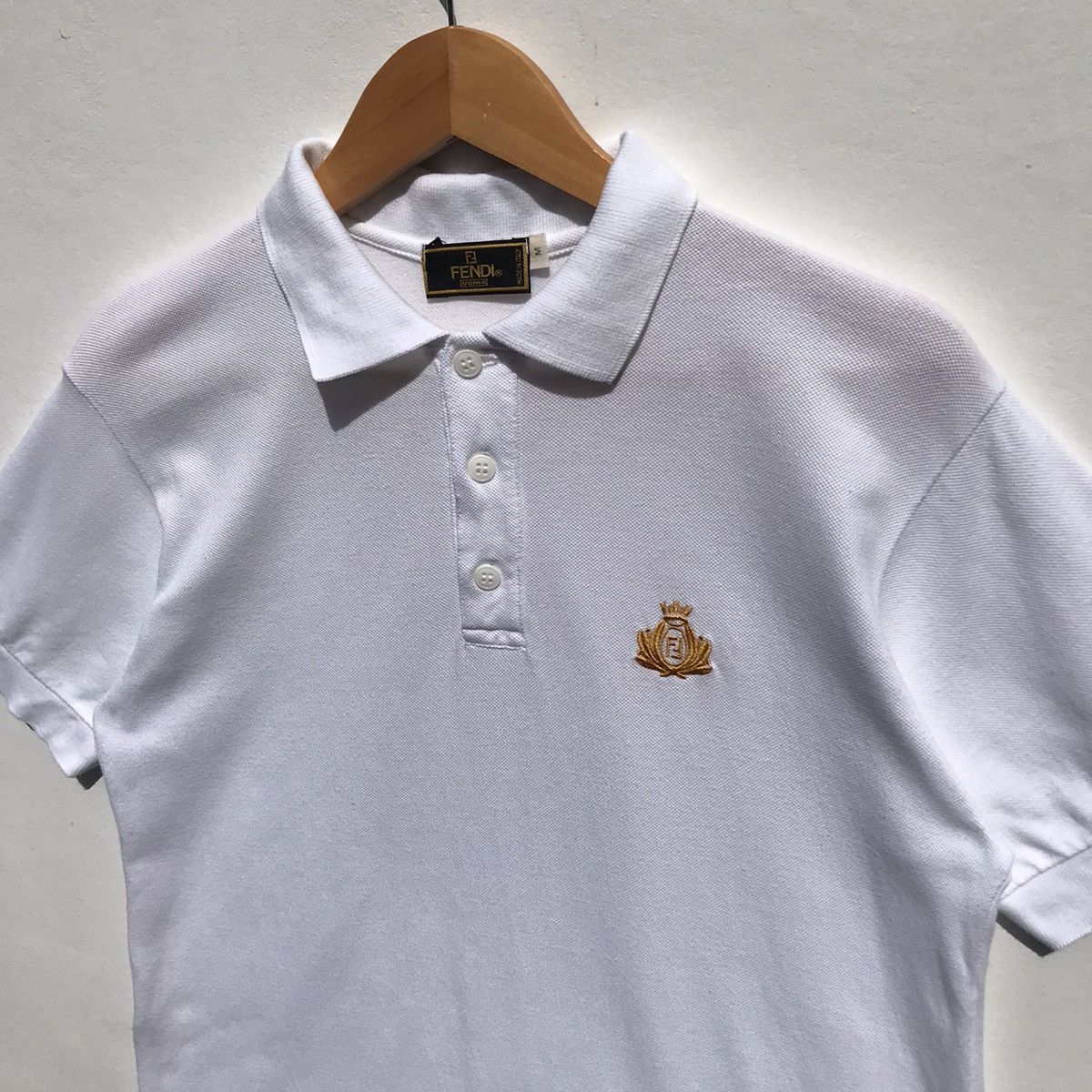 Fendi Vintage Fendi Polos Tee Embroidery Small Logo Fendi Luxury Size US S / EU 44-46 / 1 - 5 Thumbnail