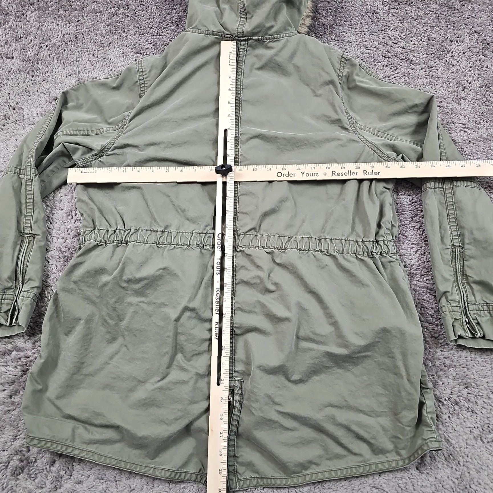 Gap Gap Jacket Womens XL Green Hooded Lined Pockets Zip Fall Womens Size XL / US 12-14 / IT 48-50 - 6 Thumbnail