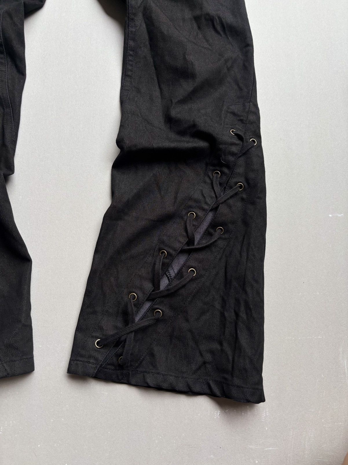 Japanese Brand Kui lace up flare pants Size US 28 / EU 44 - 3 Thumbnail