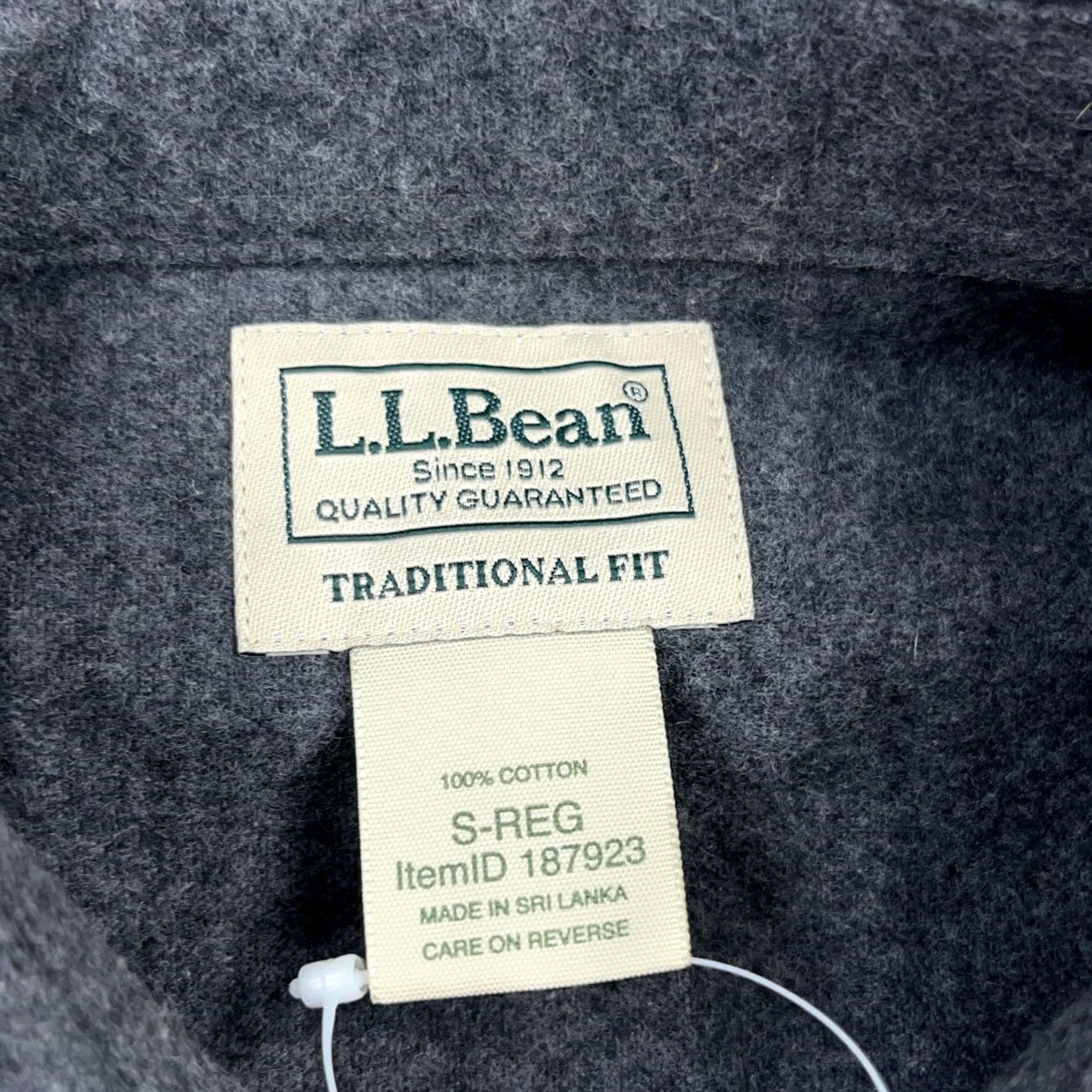 Vintage LL Bean Shirt Men Small Gray Chamois Cotton Heavyweight Button-Up Heather NEW Size US S / EU 44-46 / 1 - 7 Thumbnail