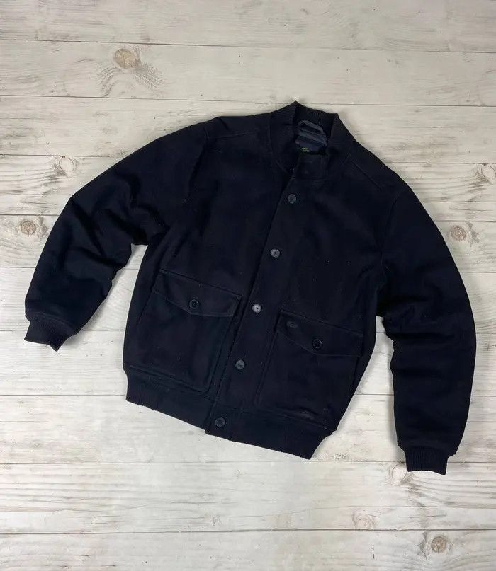 Lacoste Vintage Lacoste Wool Bomber Jacket Size US L / EU 52-54 / 3 - 1 Thumbnail