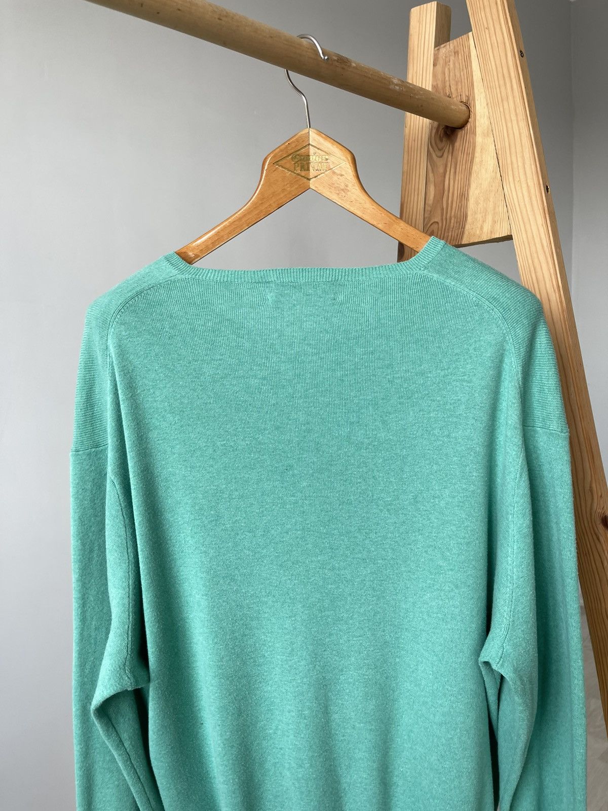 Polo Ralph Lauren VINTAGE 90s POLO RALPH LAUREN VNECK MINT PIMA COTTON SWEATER Size US XL / EU 56 / 4 - 7 Thumbnail