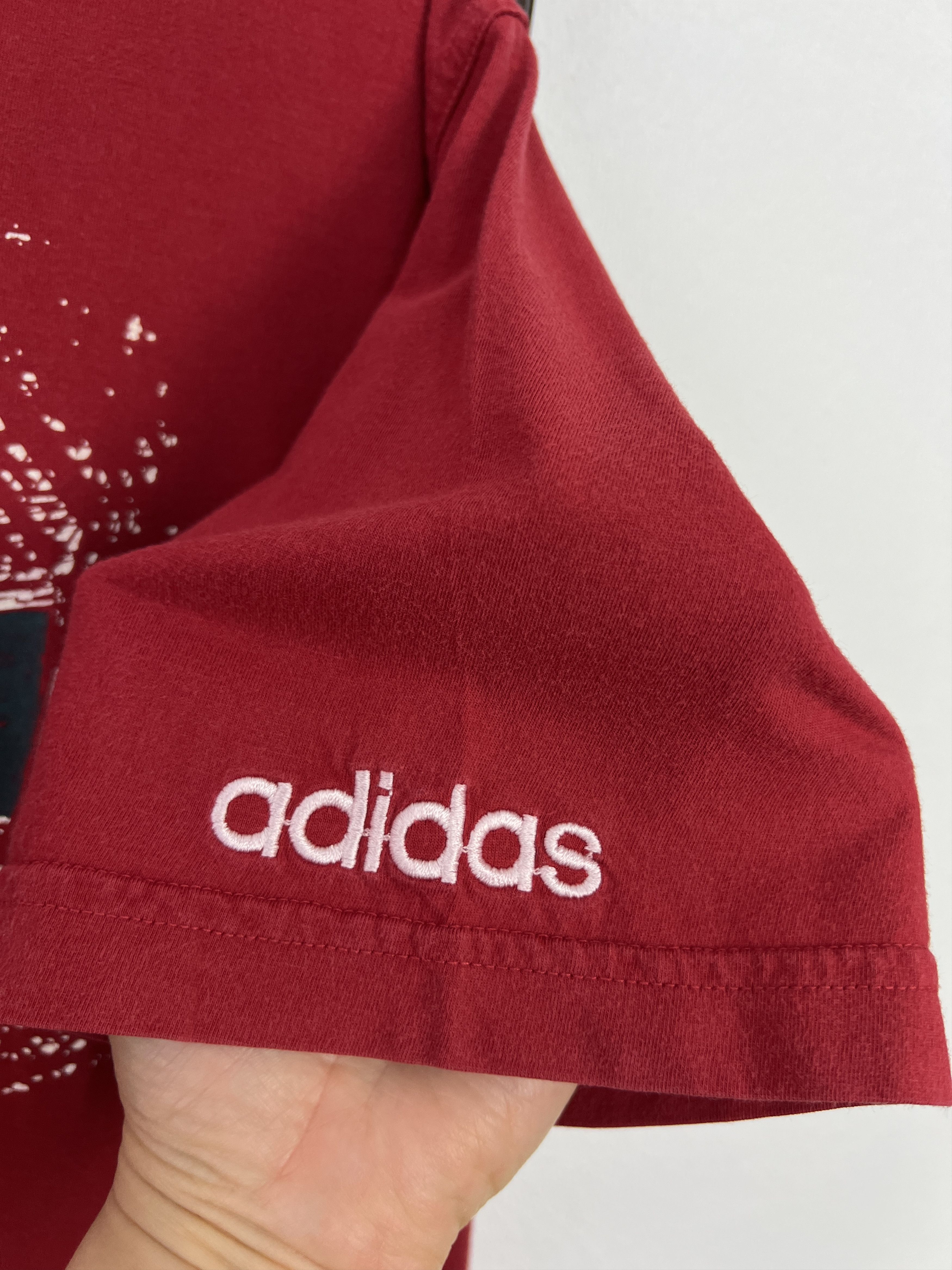 Adidas Vintage 90's Adidas Big Logo Shirt Over Print Jersey Trikot Size US M / EU 48-50 / 2 - 4 Thumbnail