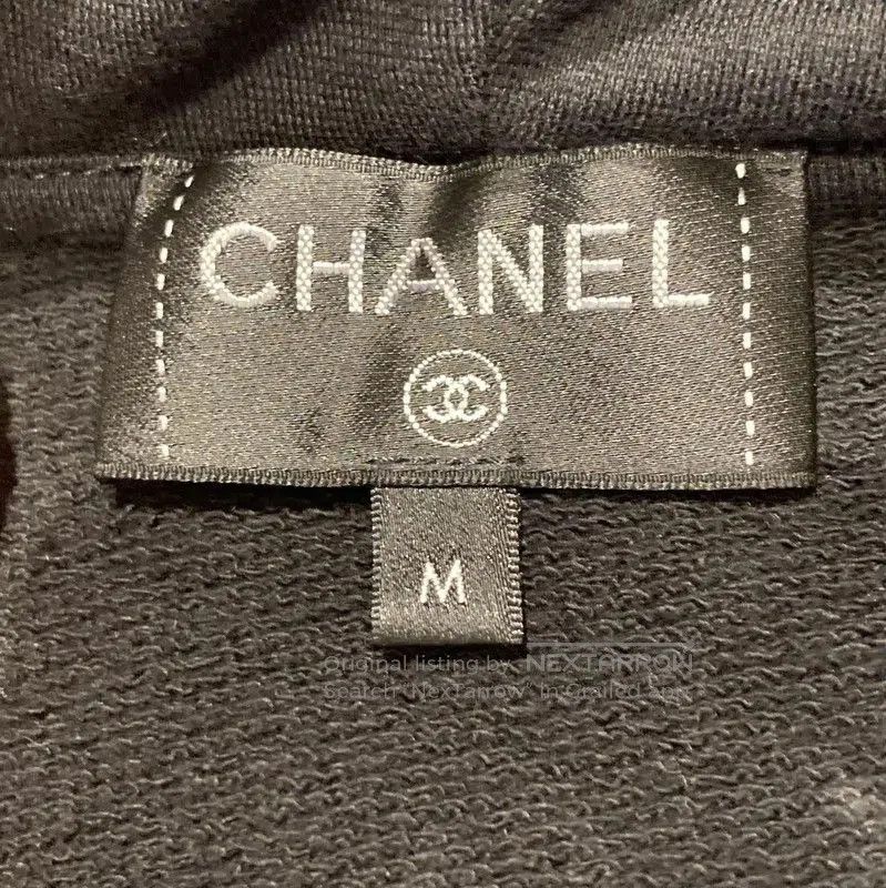 Chanel Chanel Black Cotton Long Sleeve Hoodie . Size M / US 6-8 / IT 42-44 - 3 Thumbnail