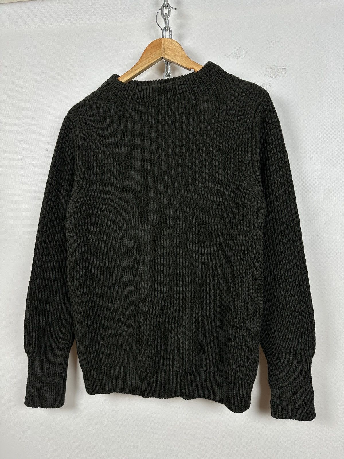 Andersen Andersen Andersen-Andersen Crewneck Navy Green Wool Sweater Size US S / EU 44-46 / 1 - 3 Thumbnail