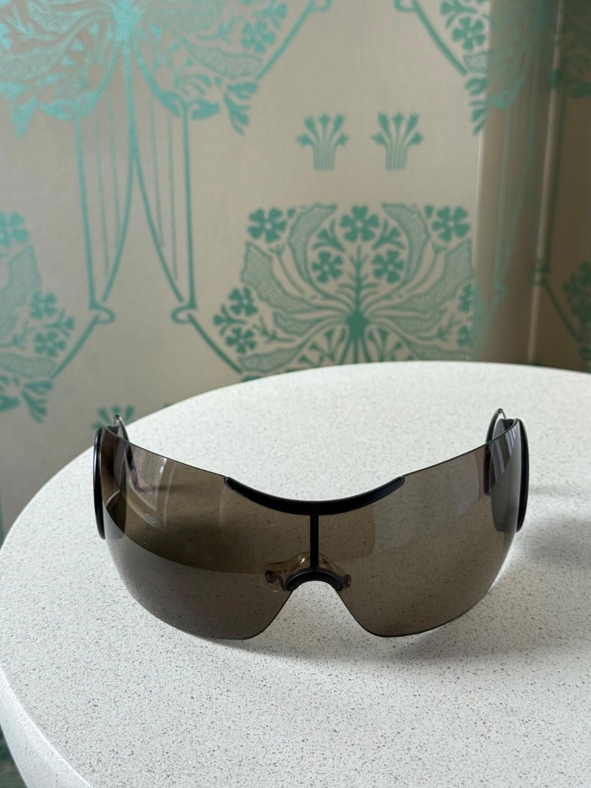 Dior 2000 Dior Sport 3 Logo Mask Shield Sli Oversized Sunglasses Size ONE SIZE - 8 Thumbnail