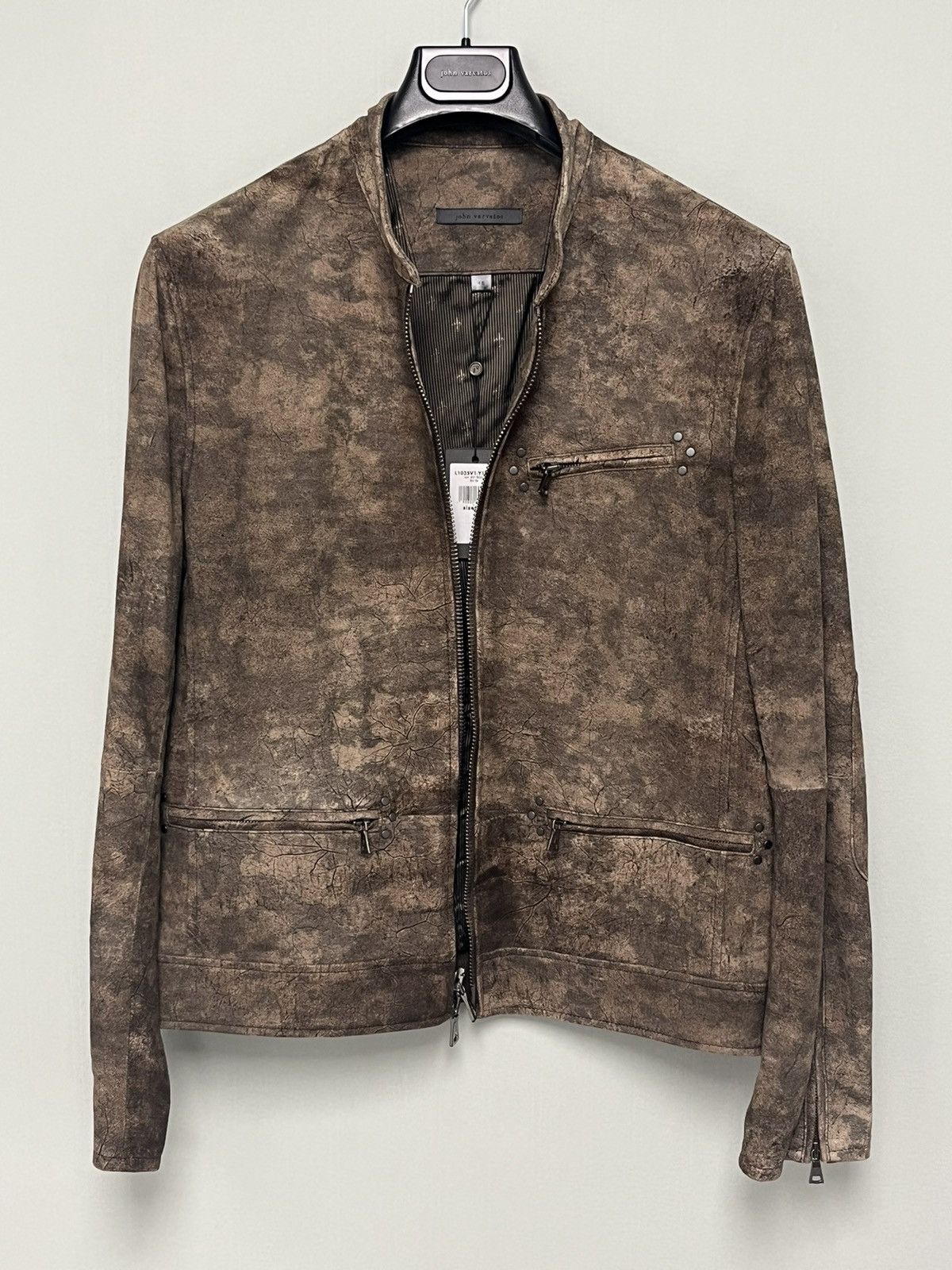 John Varvatos Sheepskin abstract jacket. EU 48 Size US M / EU 48-50 / 2 - 1 Thumbnail