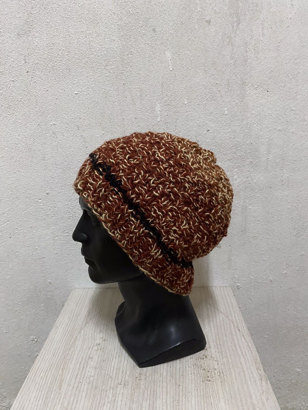 Japanese Brand Japanese Brand Crochet Beanie Hat Size ONE SIZE - 3 Thumbnail