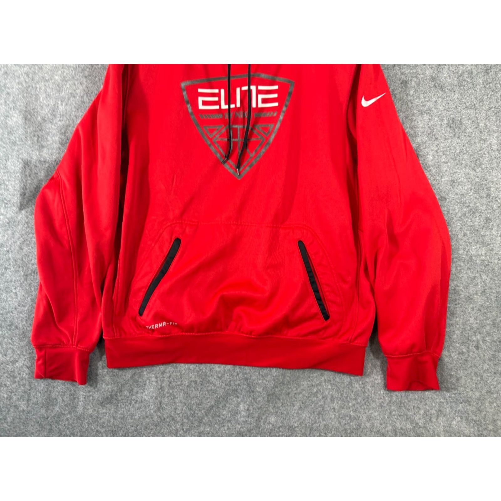Nike Nike Elite Basketball Hoodie Mens L Red Therma Fit Drawstring Pullover Size US L / EU 52-54 / 3 - 4 Thumbnail