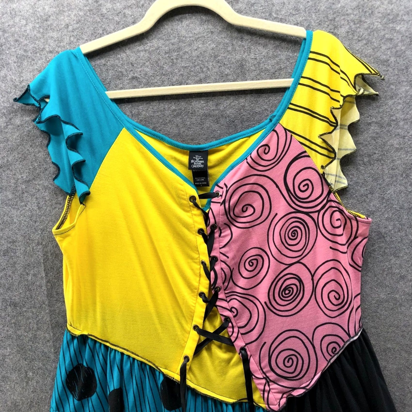Torrid VINTAGE Torrid Disney Nightmare Before Christmas Sally Patchwork Dress 1X Cap Sleeves Size XL / US 12-14 / IT 48-50 - 3 Thumbnail
