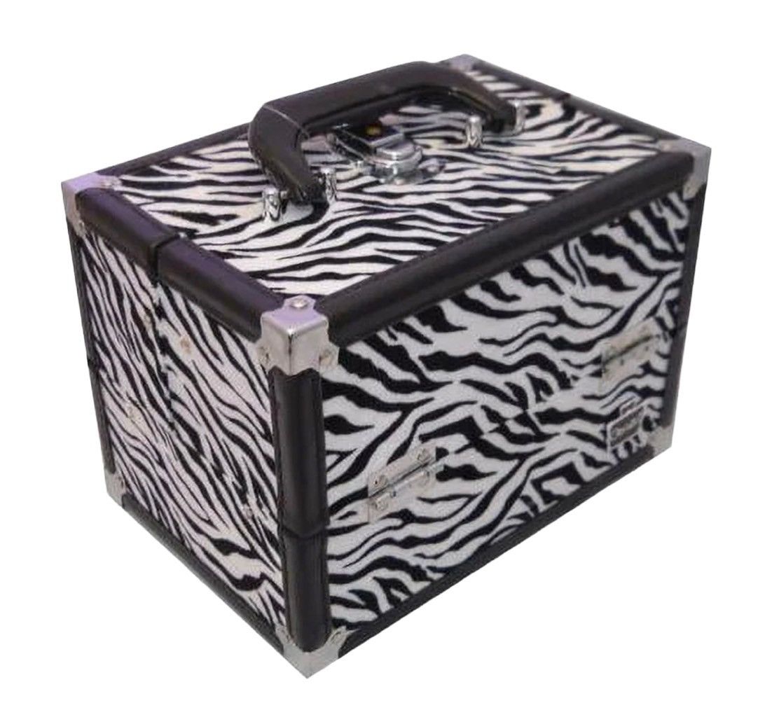 Vintage Caboodles 2013 Zebra Rockstar Train Case Size ONE SIZE - 3 Thumbnail