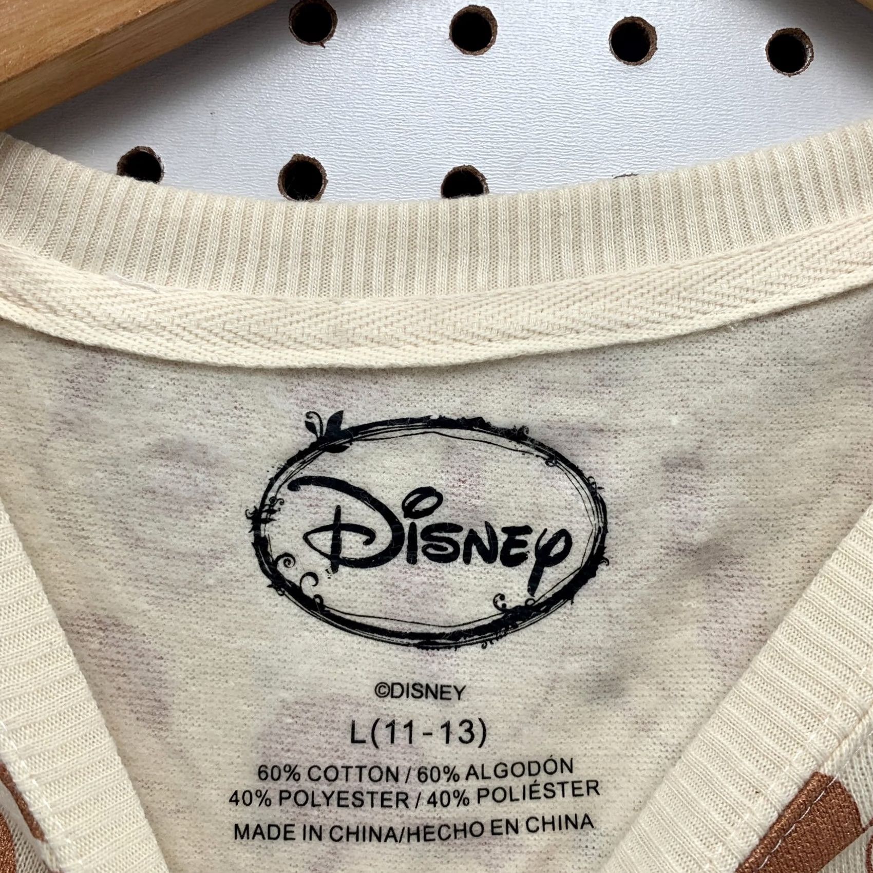 Disney Disney Mickey Mouse Shirt Womens Large Beige Long Sleeve All Over Print 20X26 Size L / US 10 / IT 46 - 7 Thumbnail