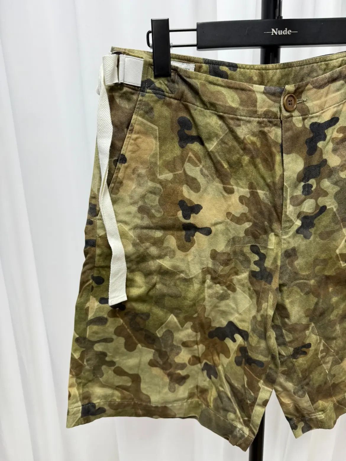 Dries Van Noten Dries Van Noten Camo Stripes Shorts Size US 30 / EU 46 - 4 Thumbnail
