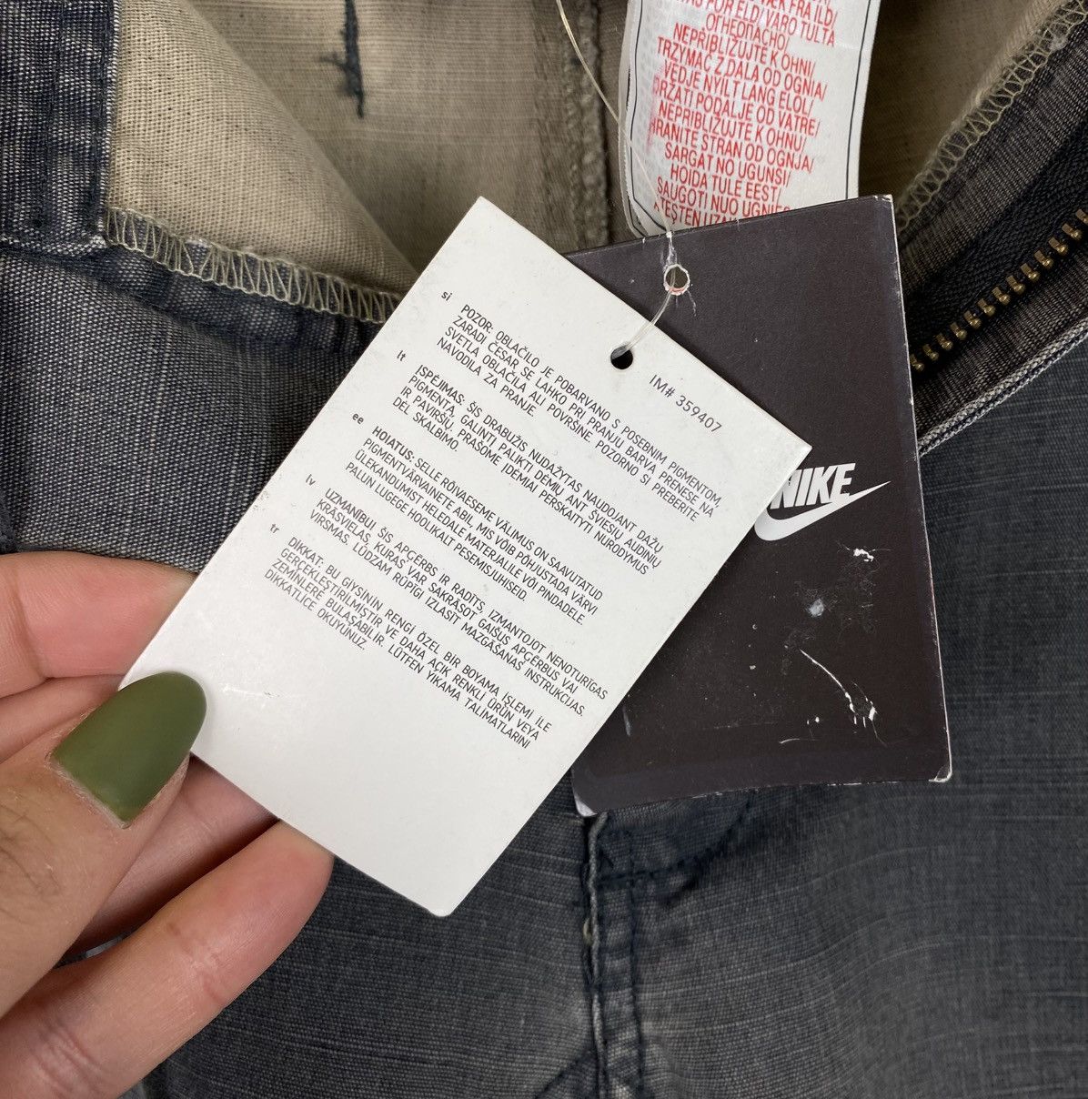 Nike Vintage Y2K Nike Washed Cargo Pants Travis Schott Style Grey Size US 34 / EU 50 - 12 Thumbnail