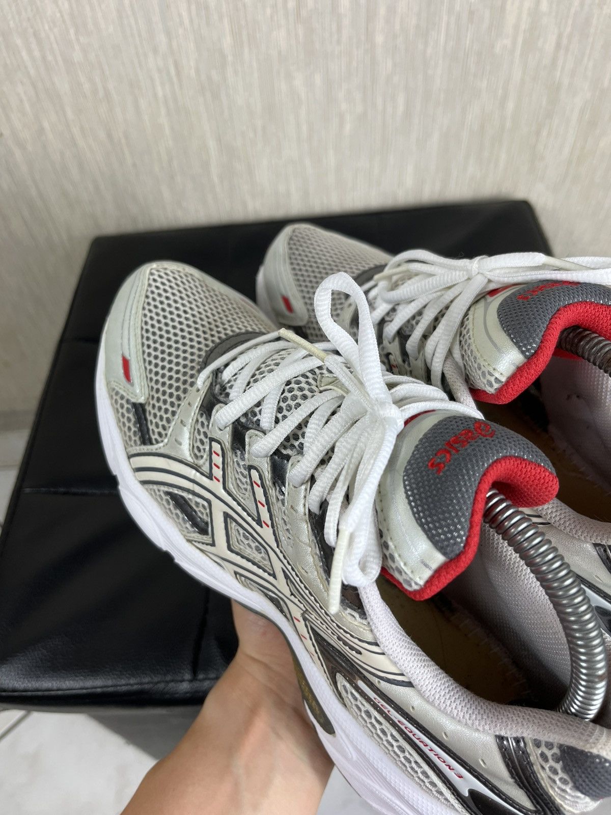 Asics Vintage Asics Gel-Equation 3 mesh silver sneakers y2k shoes Size US 8 / EU 41 - 13 Thumbnail