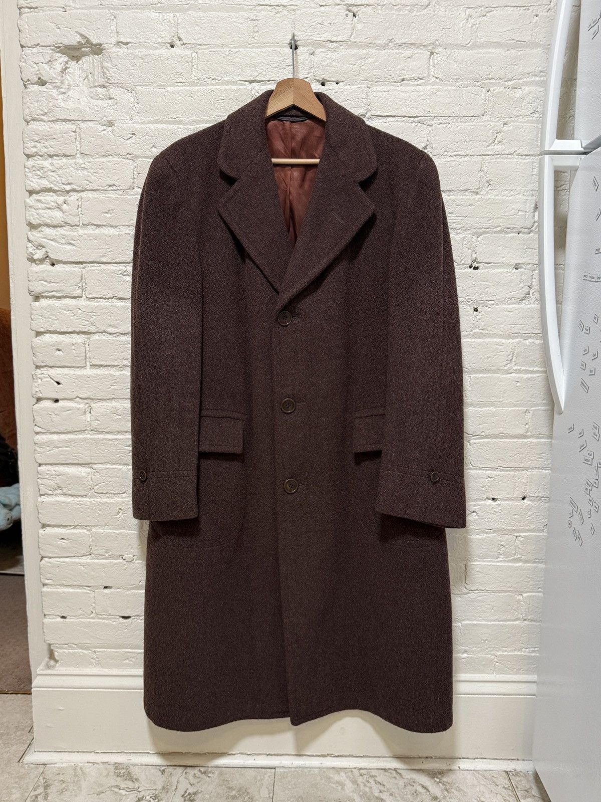Vintage 1950s Union-Made Wool Overcoat, mid-century
