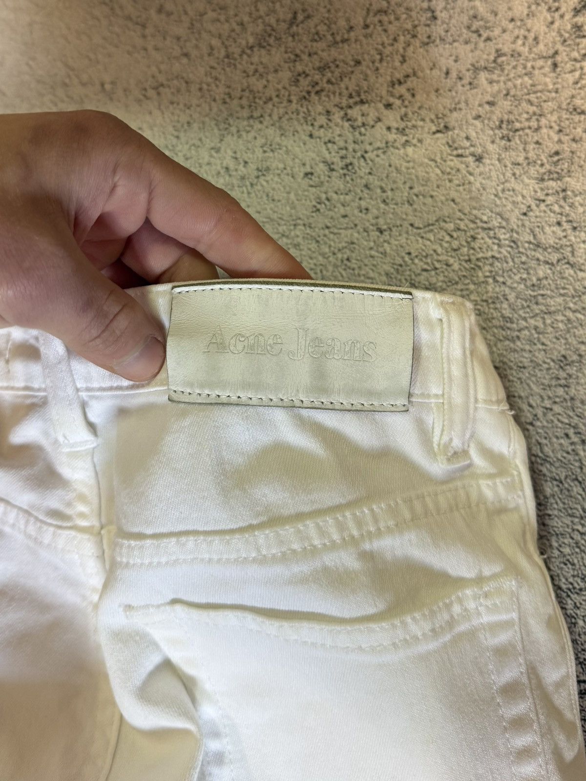 Acne Studios Acne Jeans HEP Slim Straight White Denim 26x34 Vintage Size 26" / US 2 / IT 38 - 19 Thumbnail