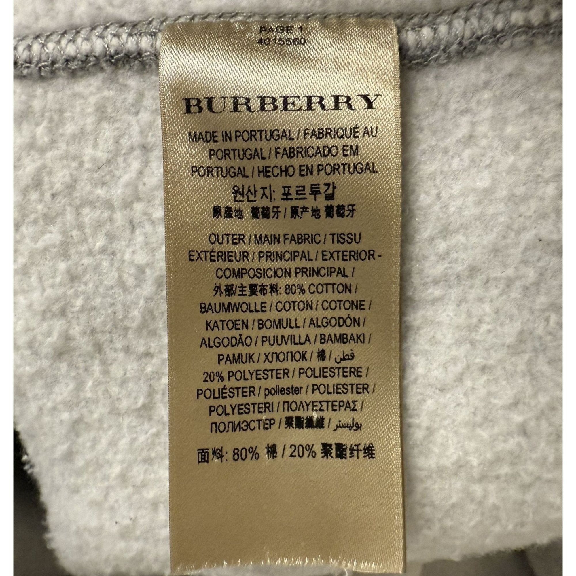 Burberry Burberry Gray Full-Zip Hoodie Sweatshirt XXXL Made In Portug Size US XXL / EU 58 / 5 - 4 Thumbnail