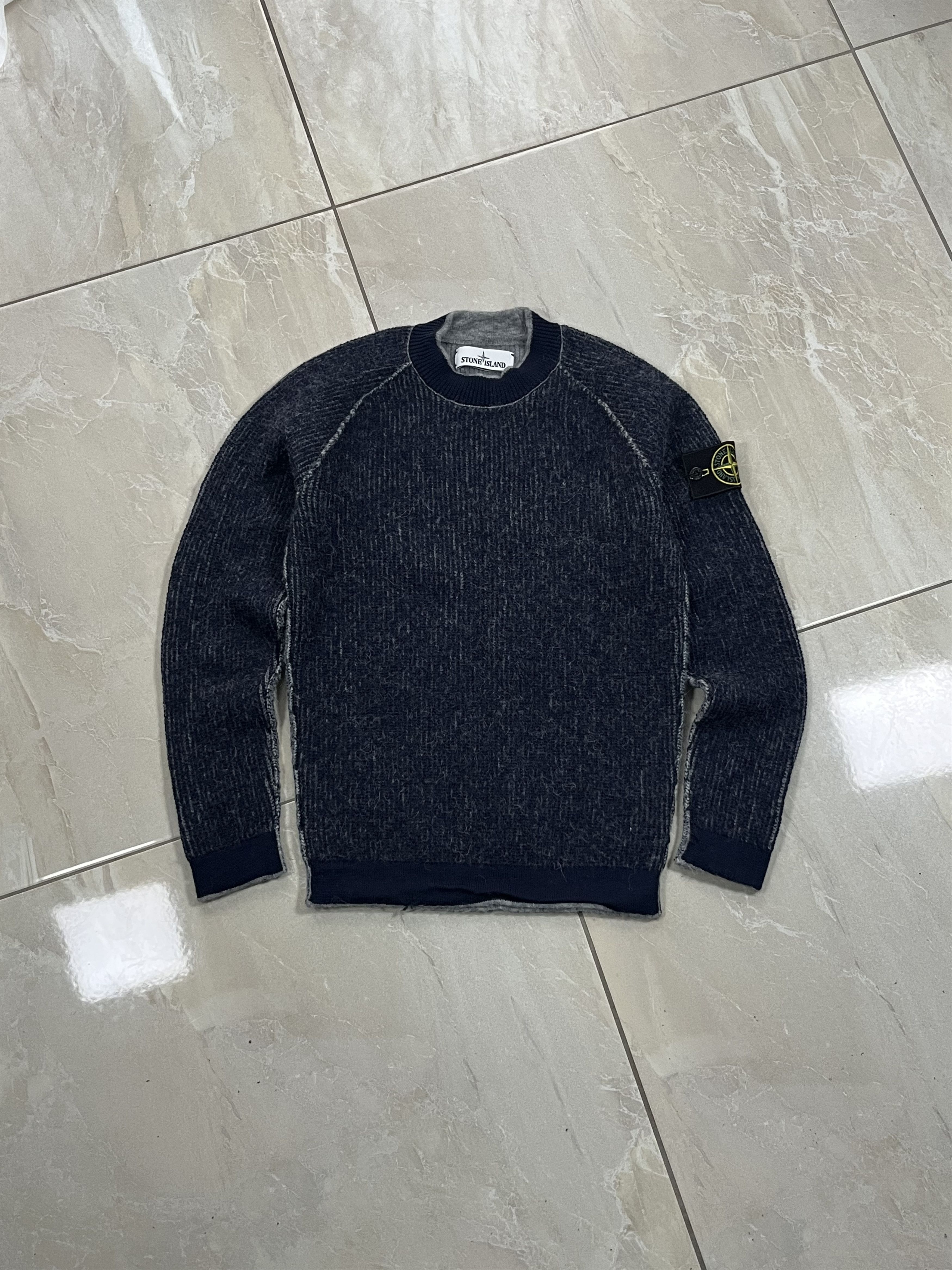 Stone Island Vintage Blue/Grey Knitwear Stone Island 2 Face - Size S Size US S / EU 44-46 / 1 - 1 Thumbnail